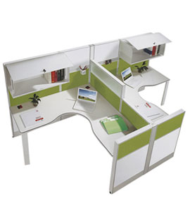 L Shape Cubic Workstation Manufacturer in Gurugram